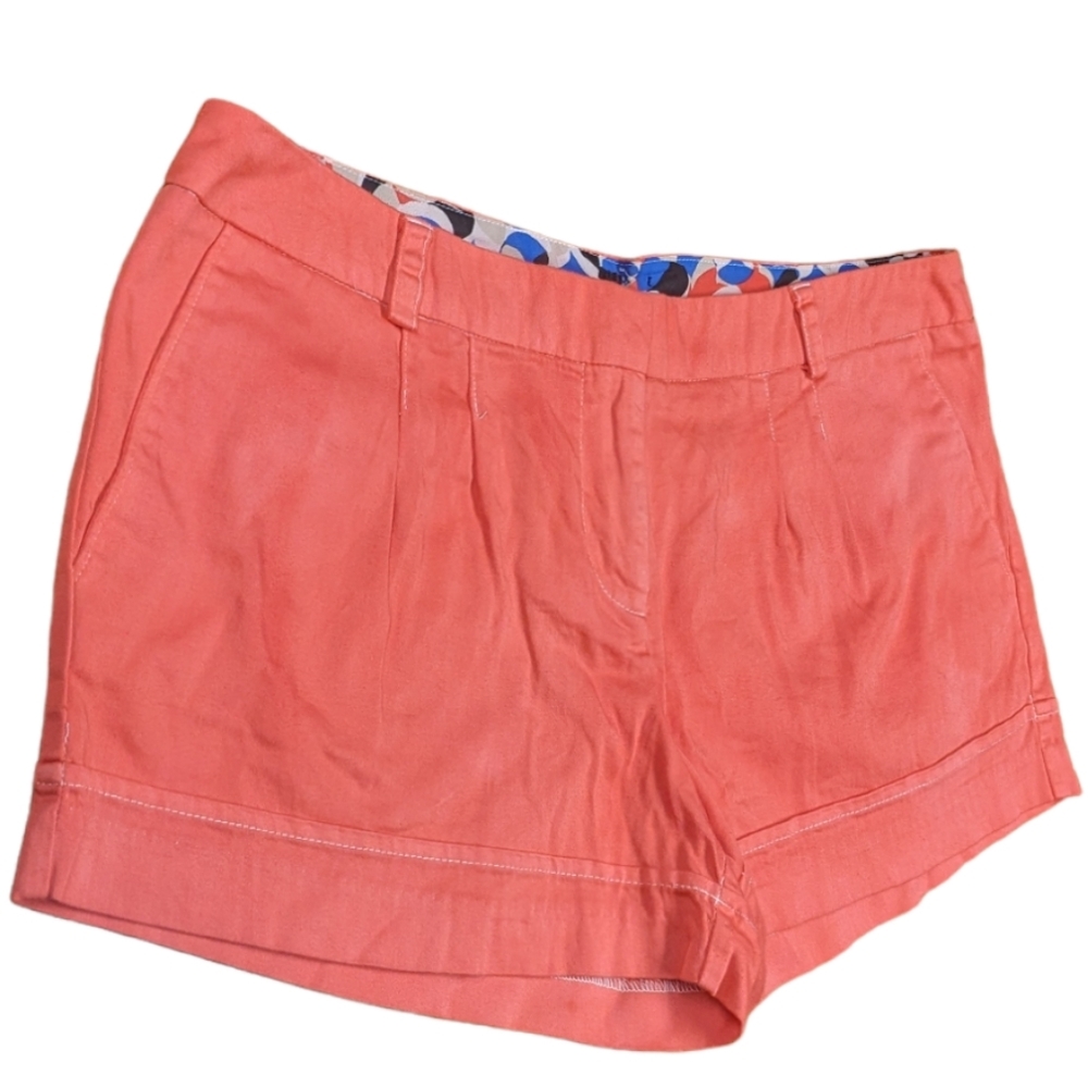 Ladies Salmon Pink Casual Shorts